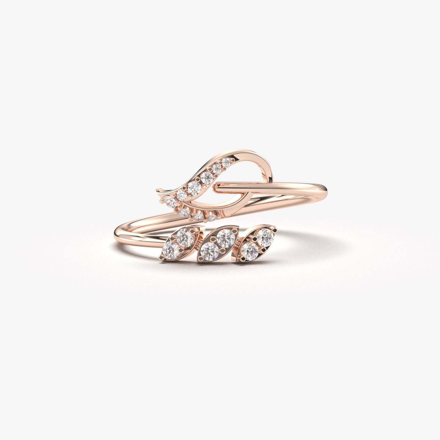 10K Gold Leaf Ivy Ring - LR124