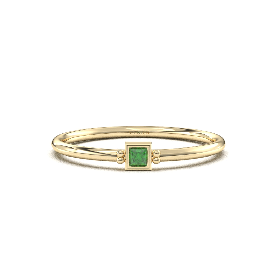 10K Gold Personalized 1 Stone Birthstone Family Ring - 2S198FAM1