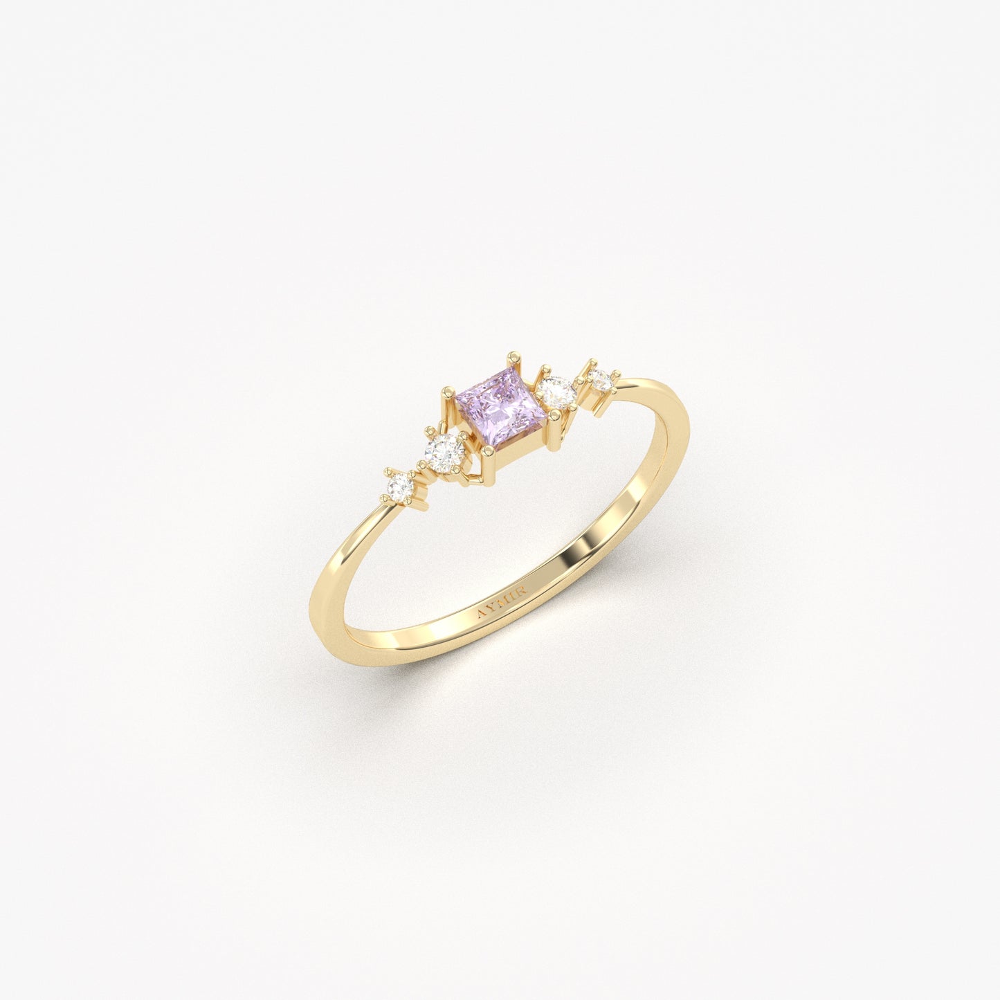 14K Gold Princess Lavender Ring - 2S122LAV