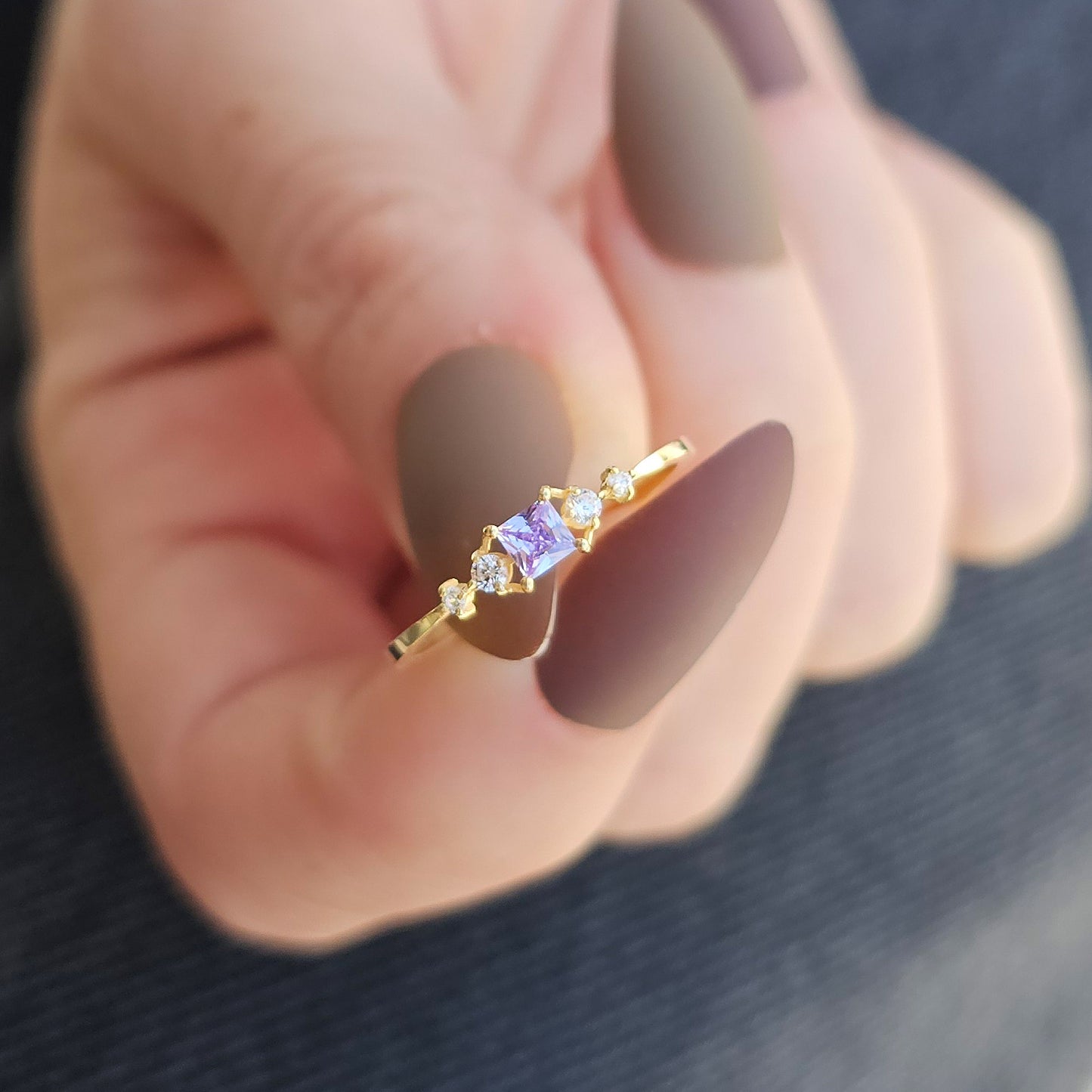 14K Gold Princess Lavender Ring - 2S122LAV