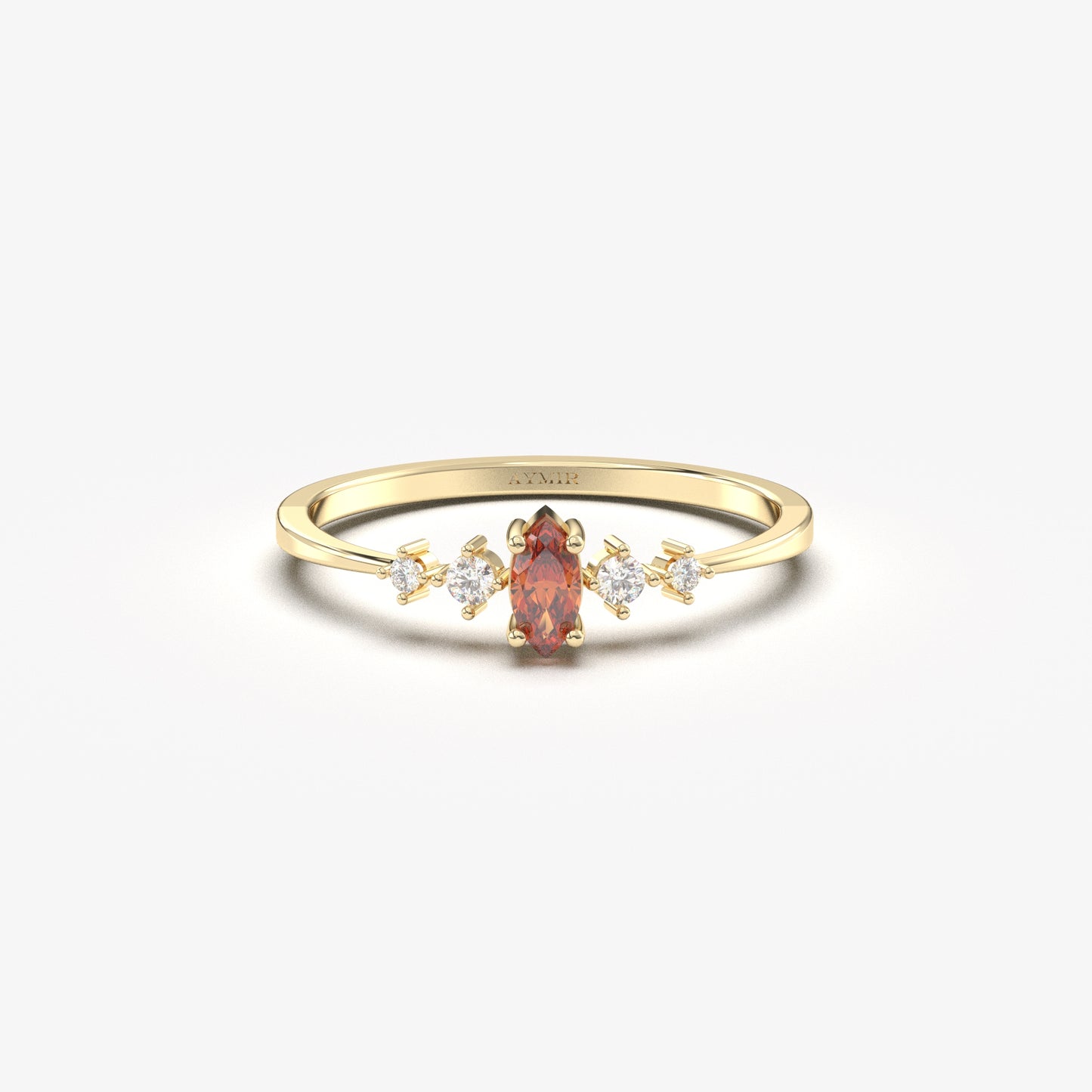 14K Gold Garnet Ring - 2S124GAR