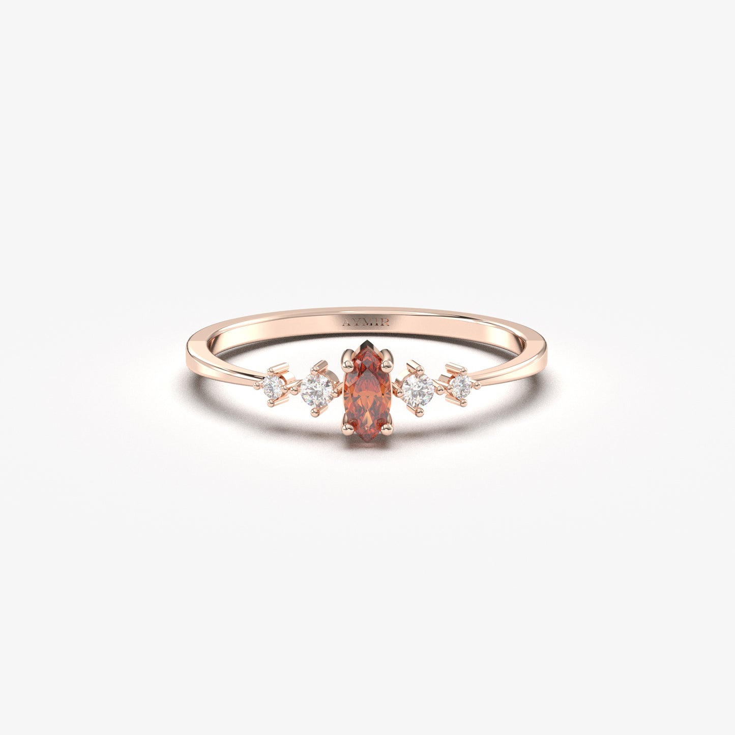14K Gold Garnet Ring - 2S124GAR