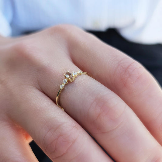 18K Gold Zultanite Ring - 2S124ZUL