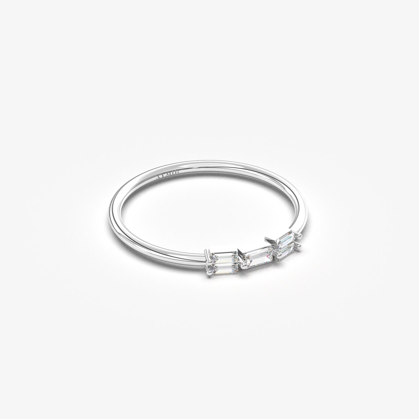 10K Gold Elegant Baguette Diamond Ring - 2S161