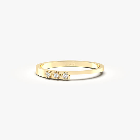 10K Gold Stack Ring - 2S205DIA