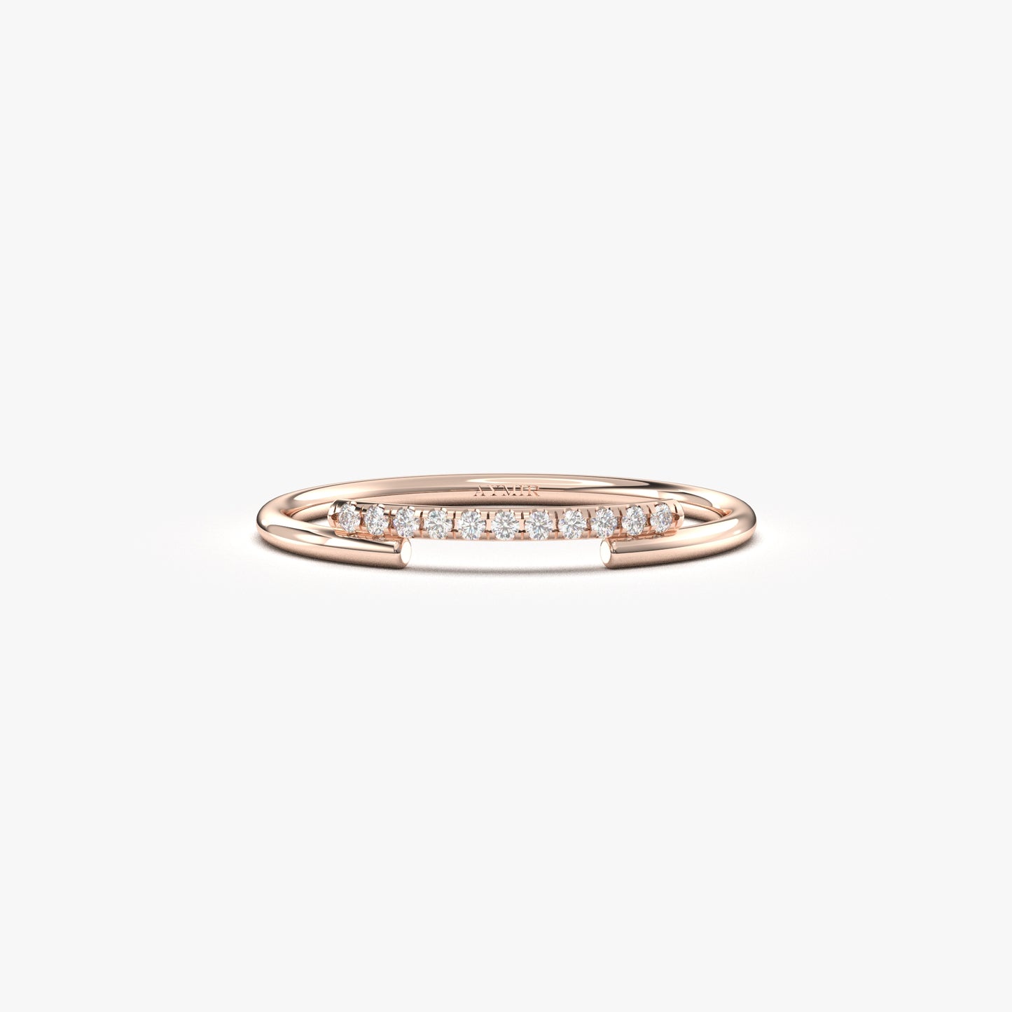 18K Gold Mini Wedding Ring - 2S225DIA