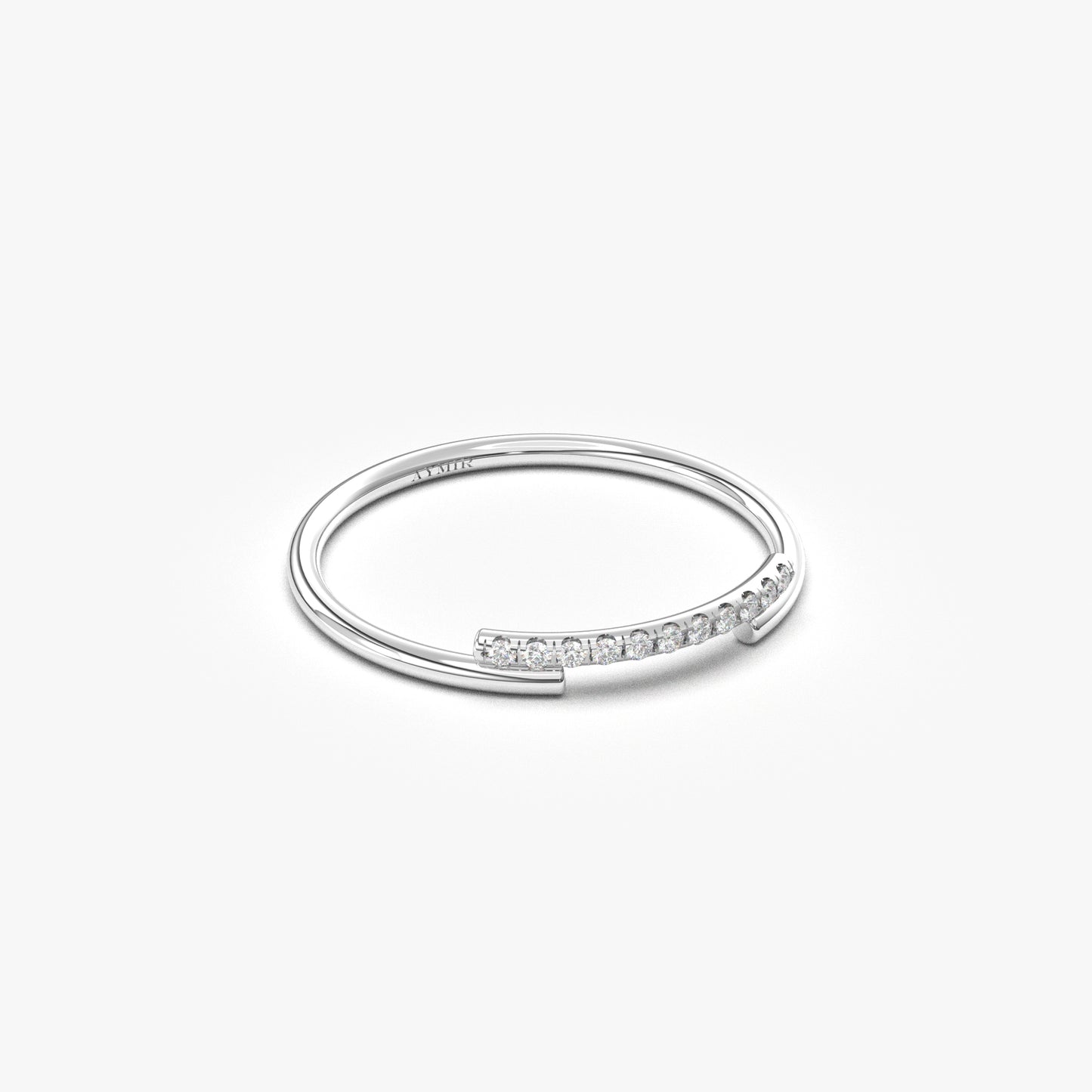 18K Gold Mini Wedding Ring - 2S225DIA