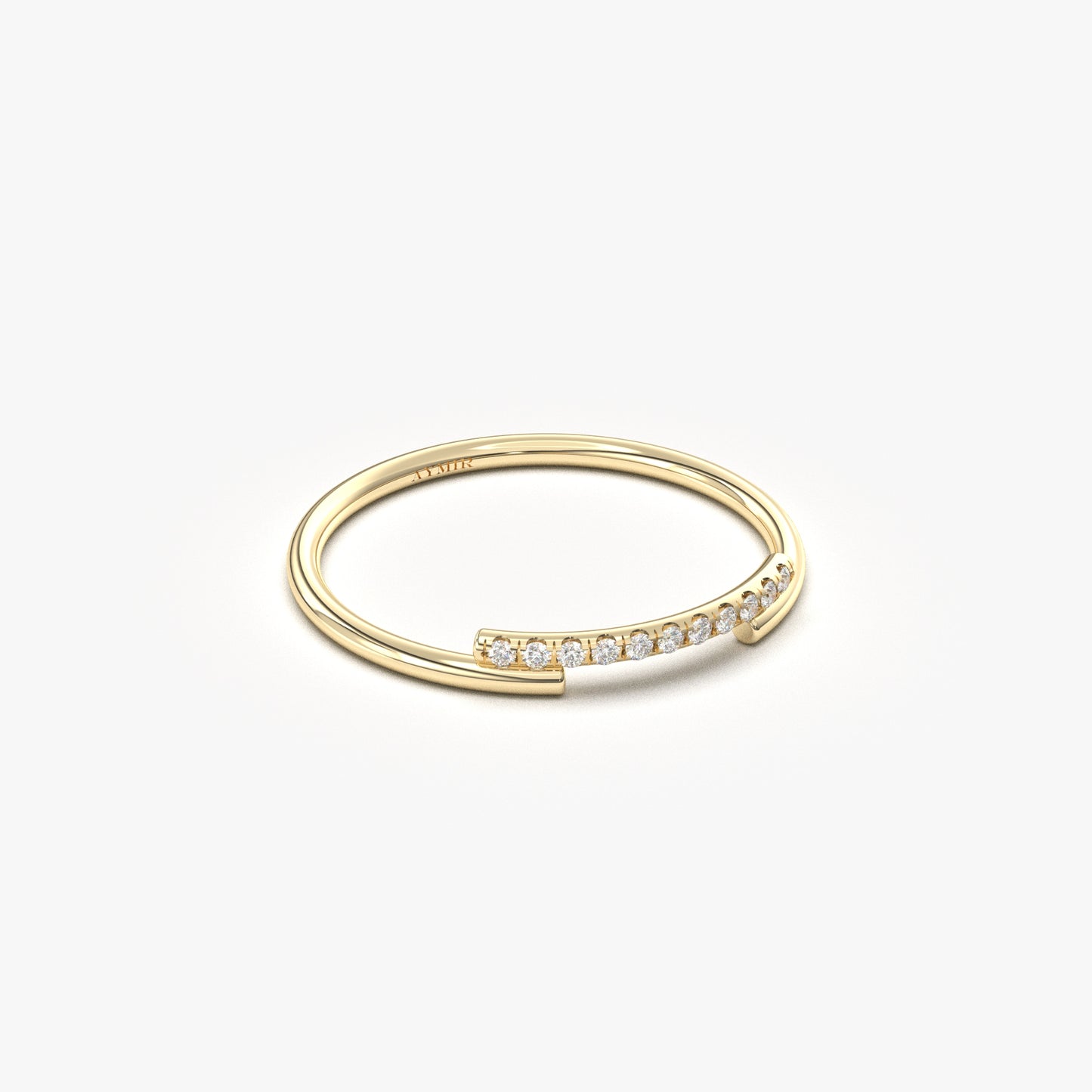 18K Gold Mini Wedding Ring - 2S225DIA