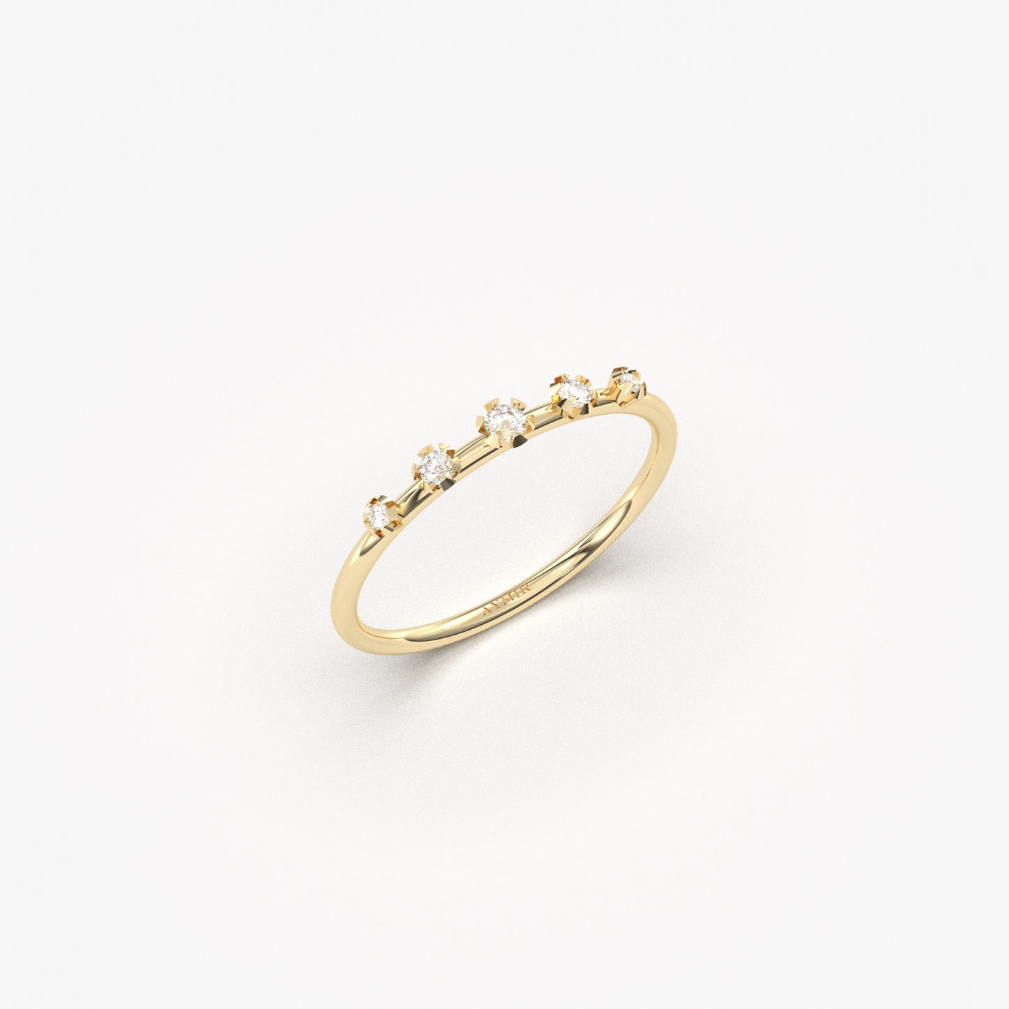 10K Gold Stacking Ring - 2S22DIA