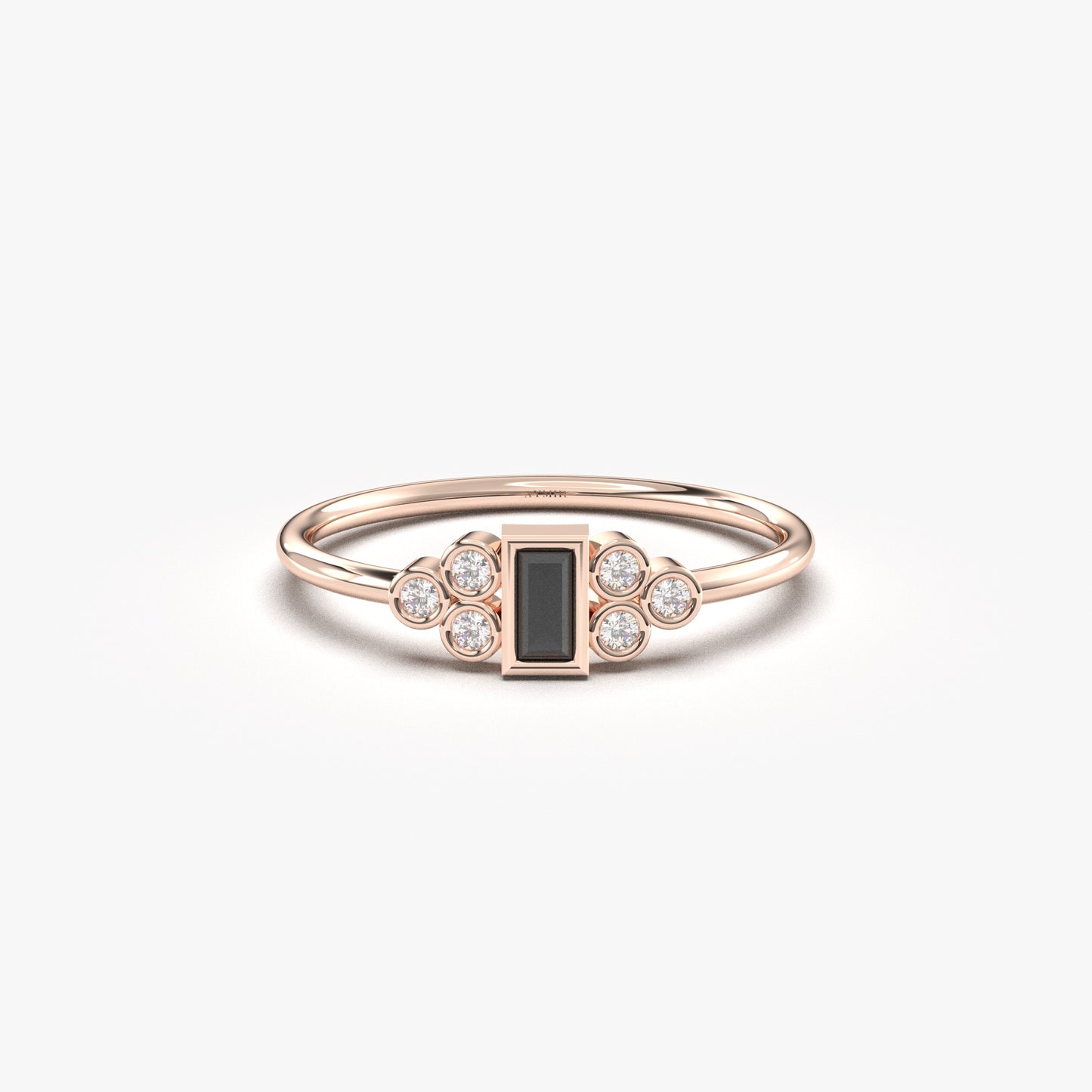 14K Gold Baguette and Diamond Ring - 8S81BLK
