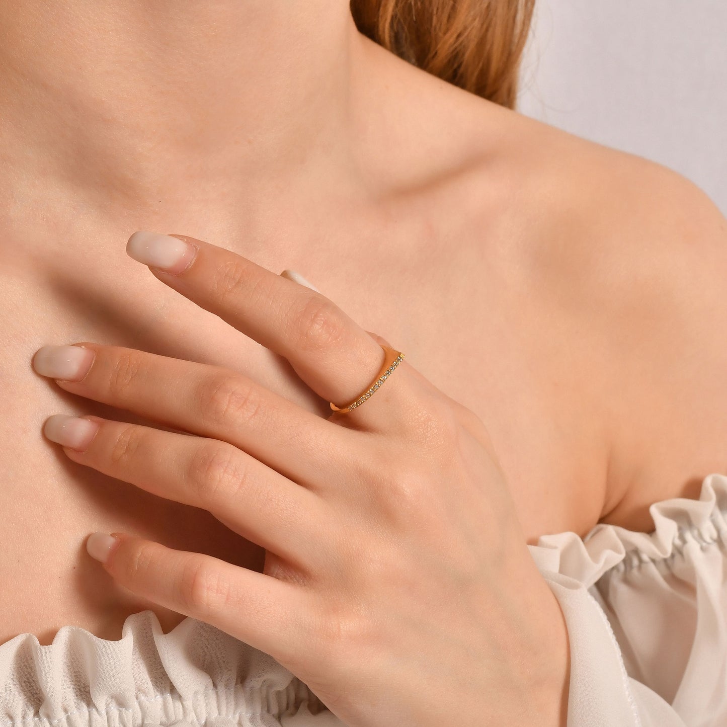 10K Gold Geometric Gothic Ring - 2S210DIA
