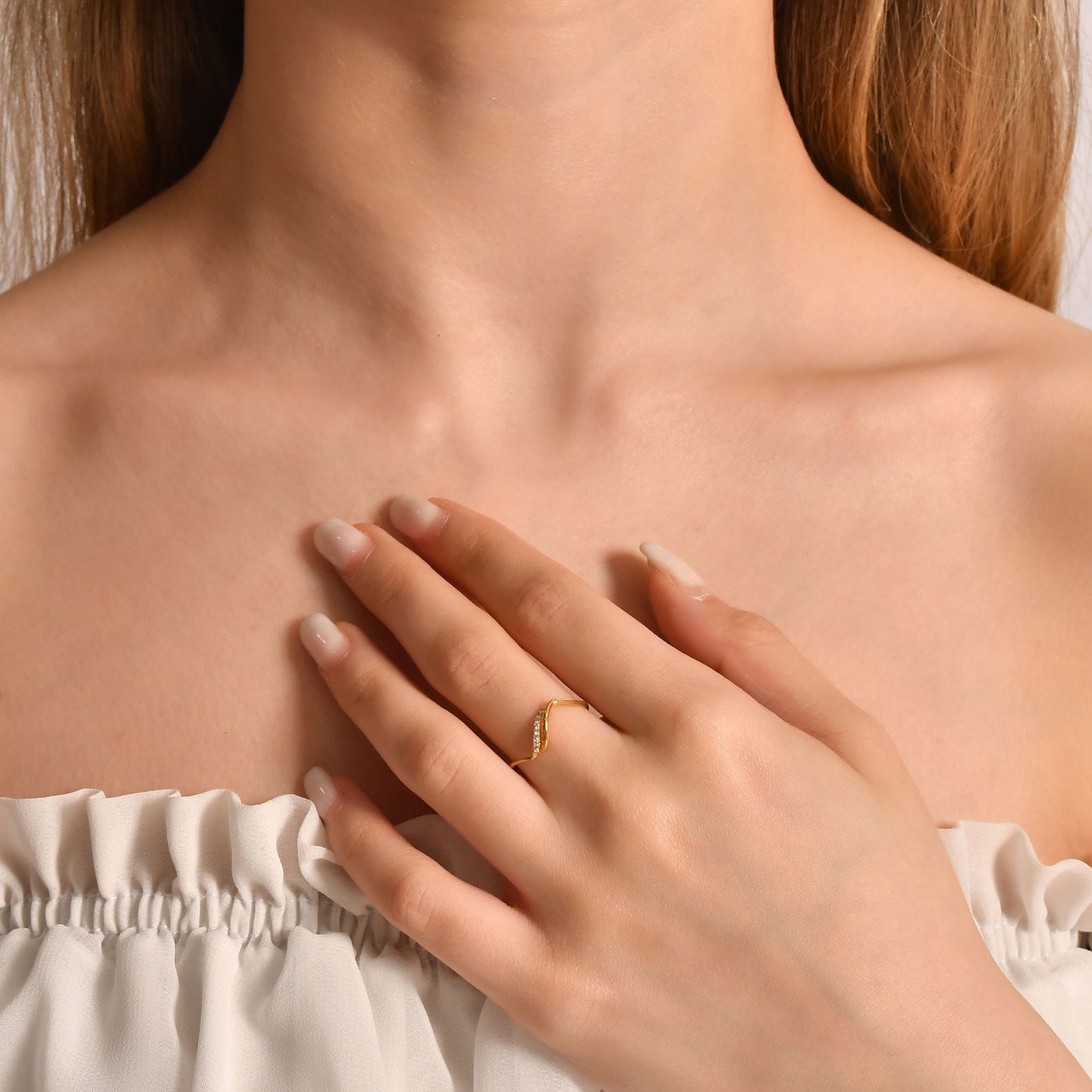 10K Gold Thin Ring - LR119