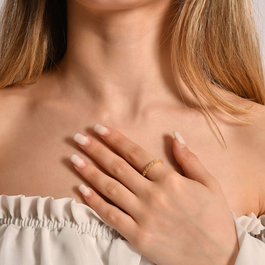 18K Gold Minimalist Wedding Ring - 2S18