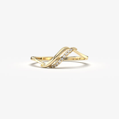 14K Gold Thin Ring - LR119