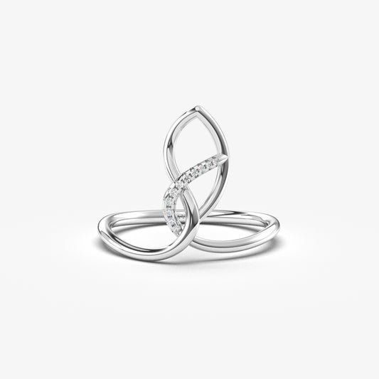 14K Gold Spiral Design Ring - LR40