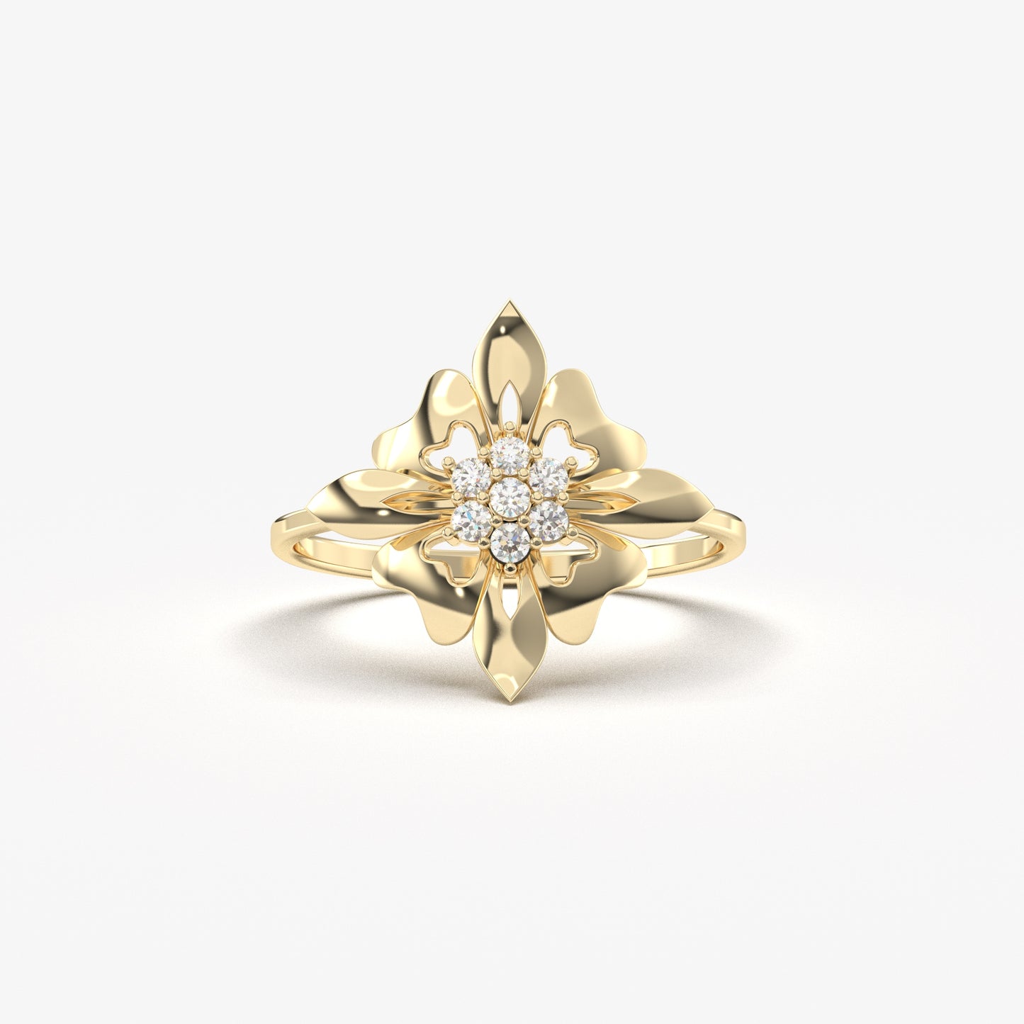 18K Gold Art Deco Ring - LR67