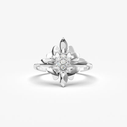18K Gold Art Deco Ring - LR67