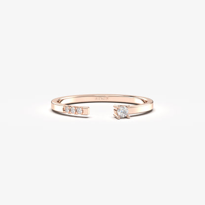 18K Gold Open Cuff Ring - 2S102