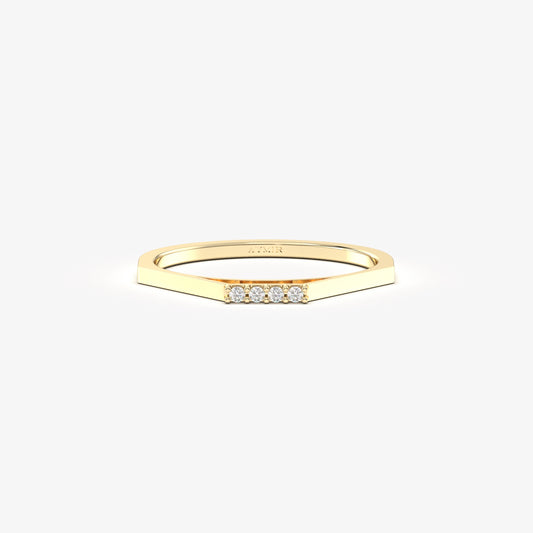 10K Gold Mini Stack Diamond Ring - 2S115
