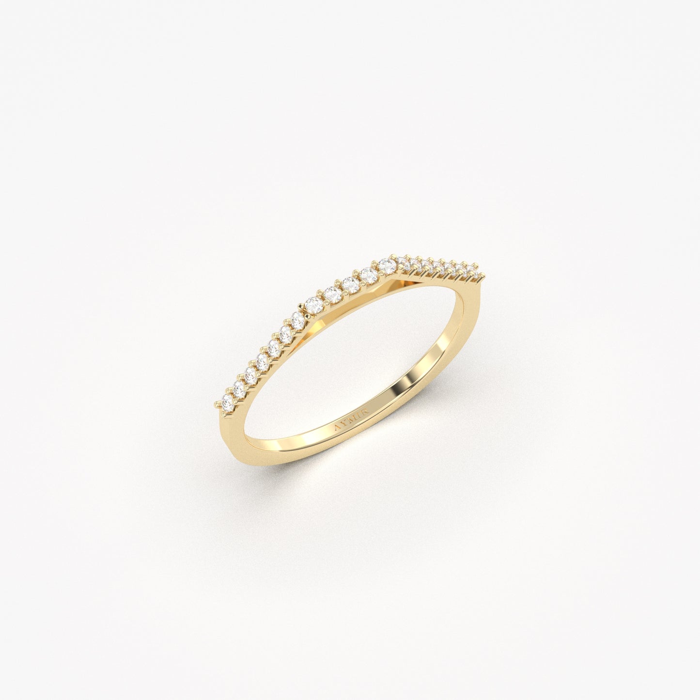 18K Gold Stacking Diamond Ring - 2S116