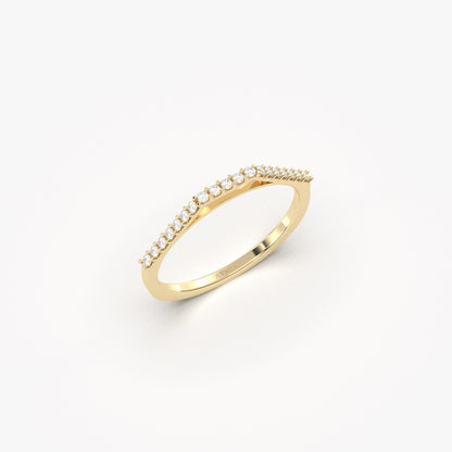 18K Gold Stacking Diamond Ring - 2S116