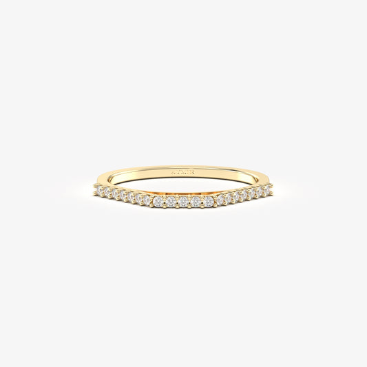 18K Gold Stacking Diamond Ring - 2S116
