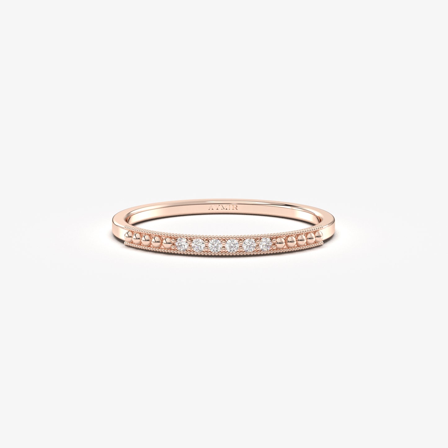 14K Gold Thin Wedding Ring - 2S118