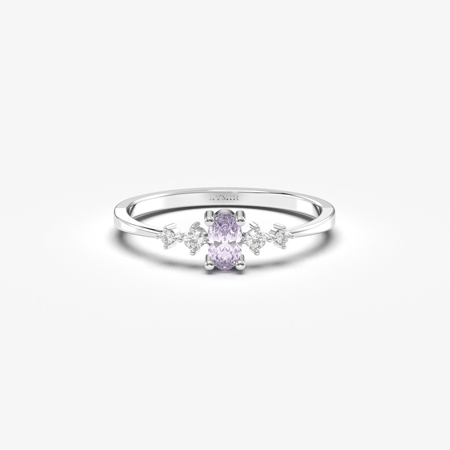 14K Gold Oval Lavender Ring - 2S121LAV