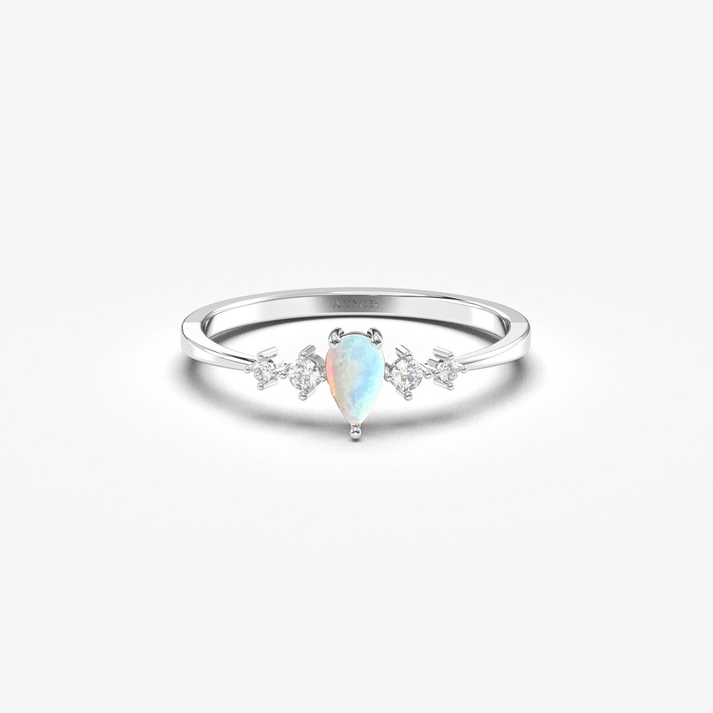 10K Gold Pear Opal Ring - 2S123OPL