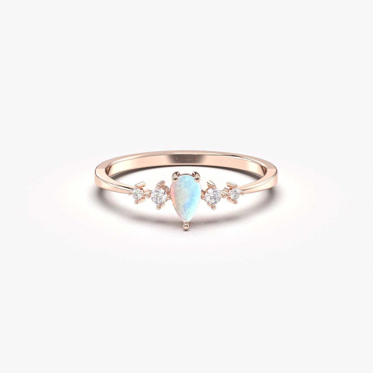 10K Gold Pear Opal Ring - 2S123OPL
