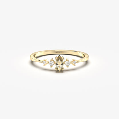 18K Gold Zultanite and Diamond Ring - 2S124ZUL