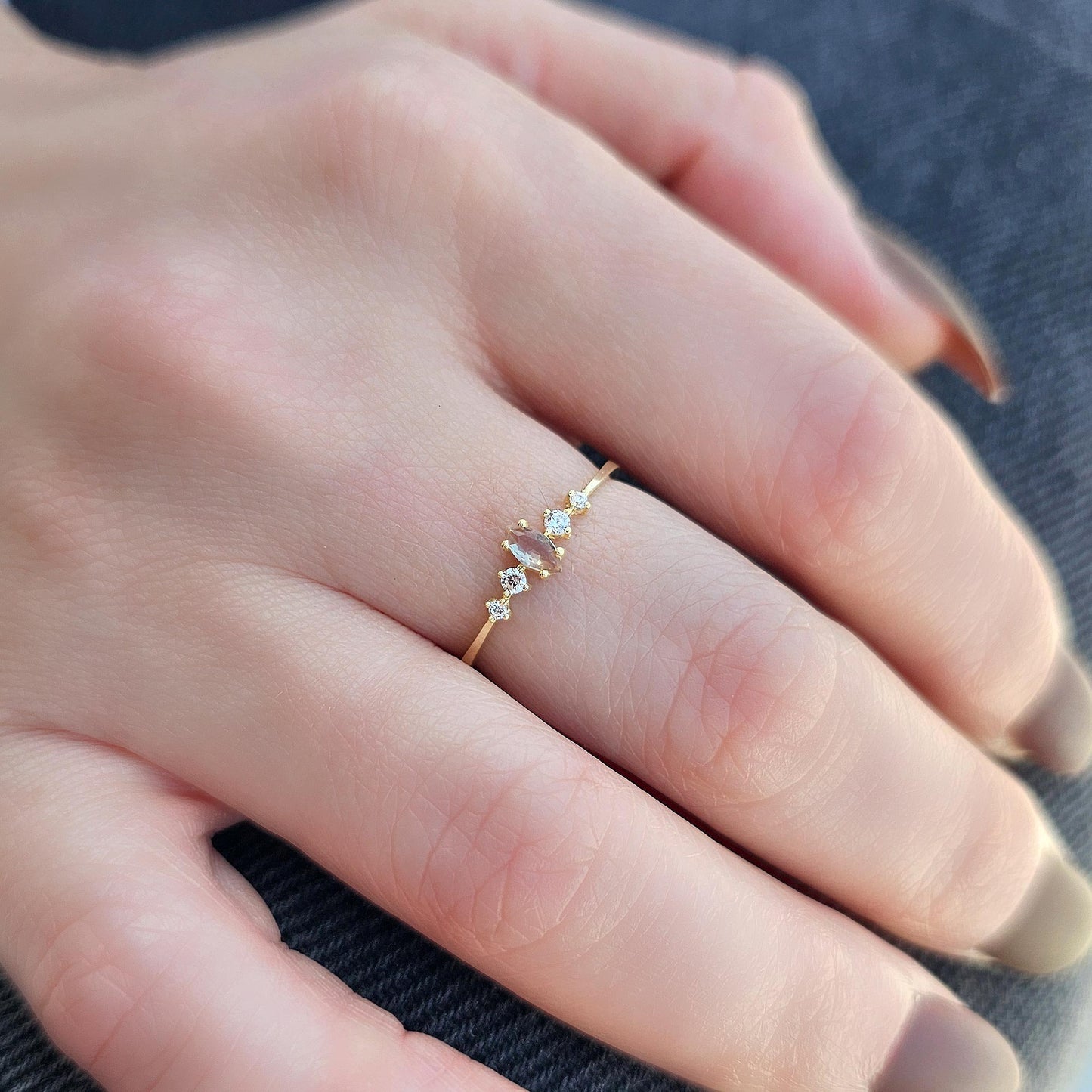 18K Gold Zultanite and Diamond Ring - 2S124ZUL