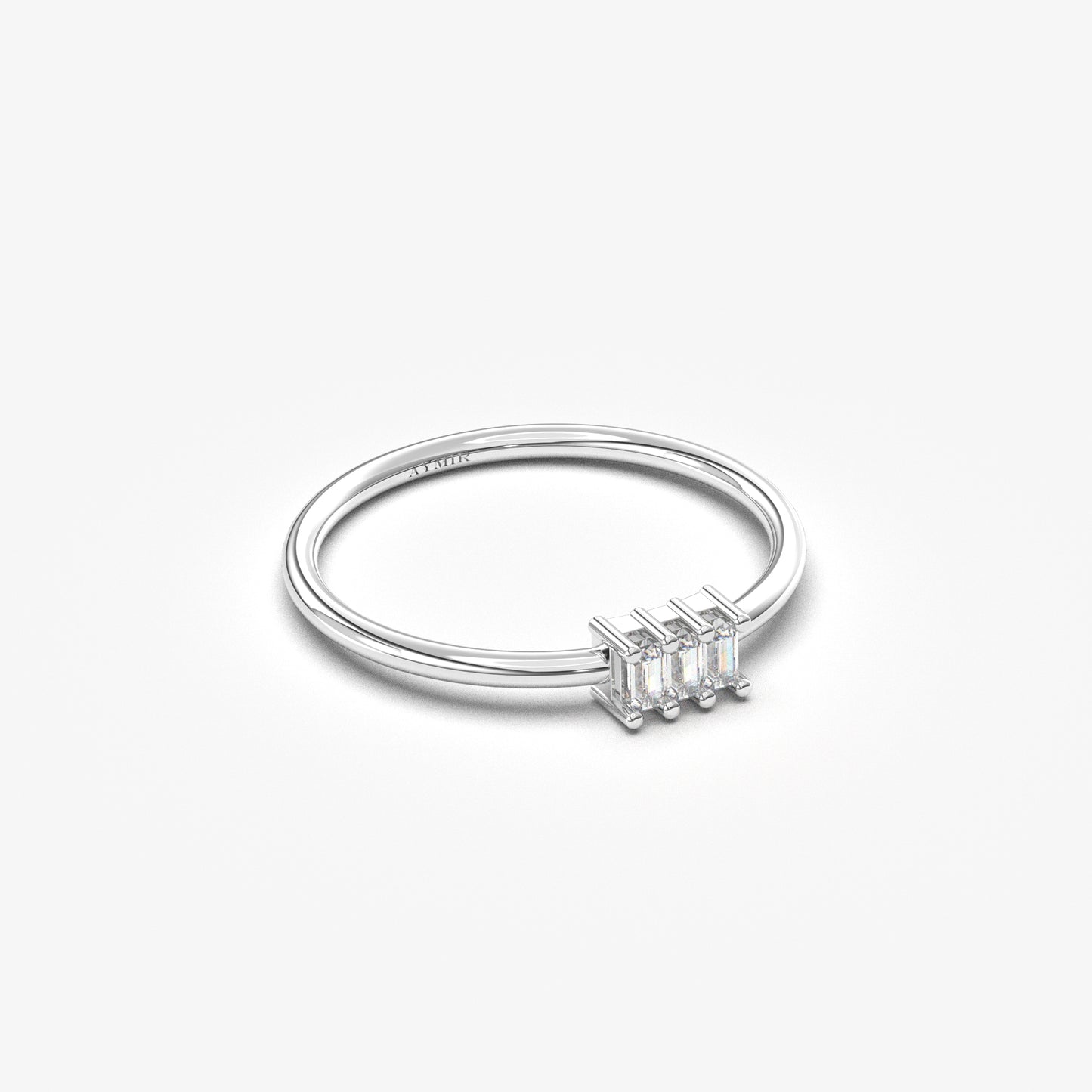 18K Gold Baguette Ring - 2S128