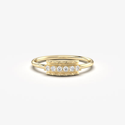 14K Solid Gold Diamond Ring - 2S134