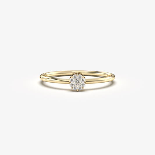 18K Gold Coronet Diamond Ring - 2S136