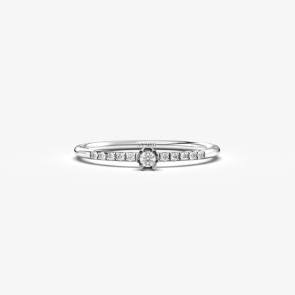 10K Elegant Thin Gold Ring - 2S141