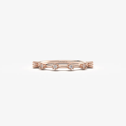 14K Gold 6 Stone Diamond Ring - 2S14