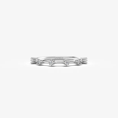 14K Gold 6 Stone Diamond Ring - 2S14