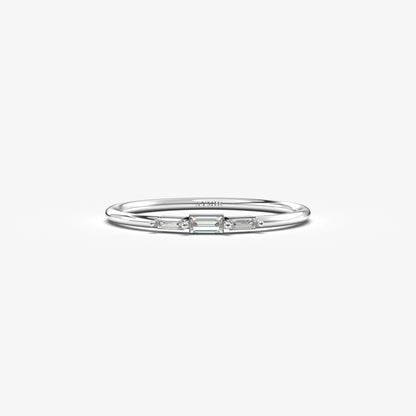 10K Gold Mini Baguette Ring - 2S159