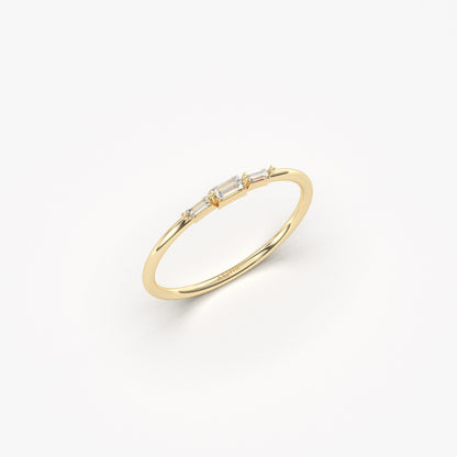 10K Gold Mini Baguette Ring - 2S159