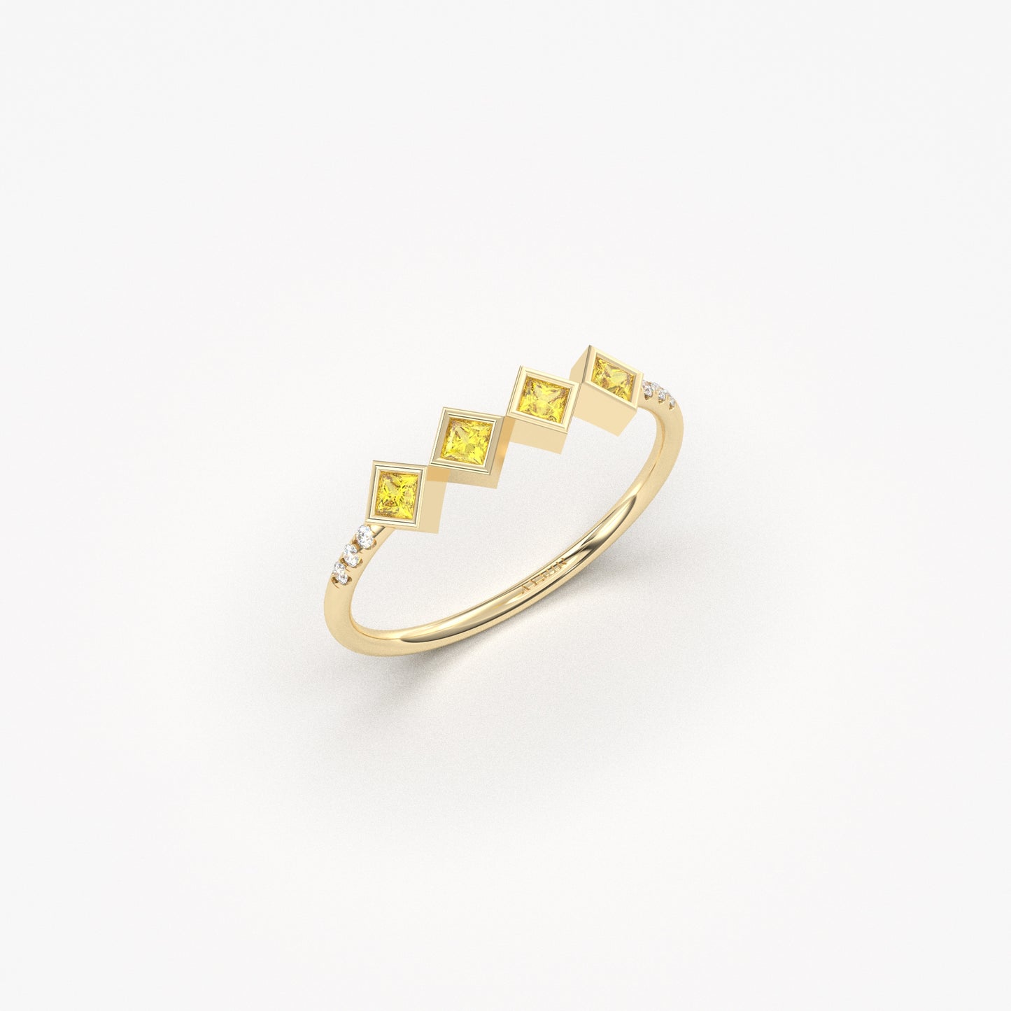 18K Gold Citrine Daily Use Ring - 2S170CIT