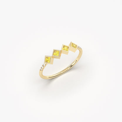 18K Gold Citrine Daily Use Ring - 2S170CIT