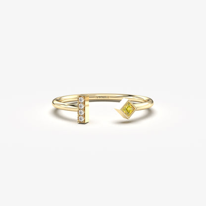 14K Gold Open Citrine Ring - 2S174CIT