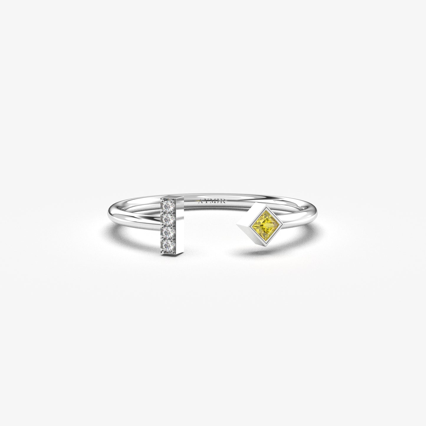 10K Gold Open Citrine Diamond Ring - 2S174CIT