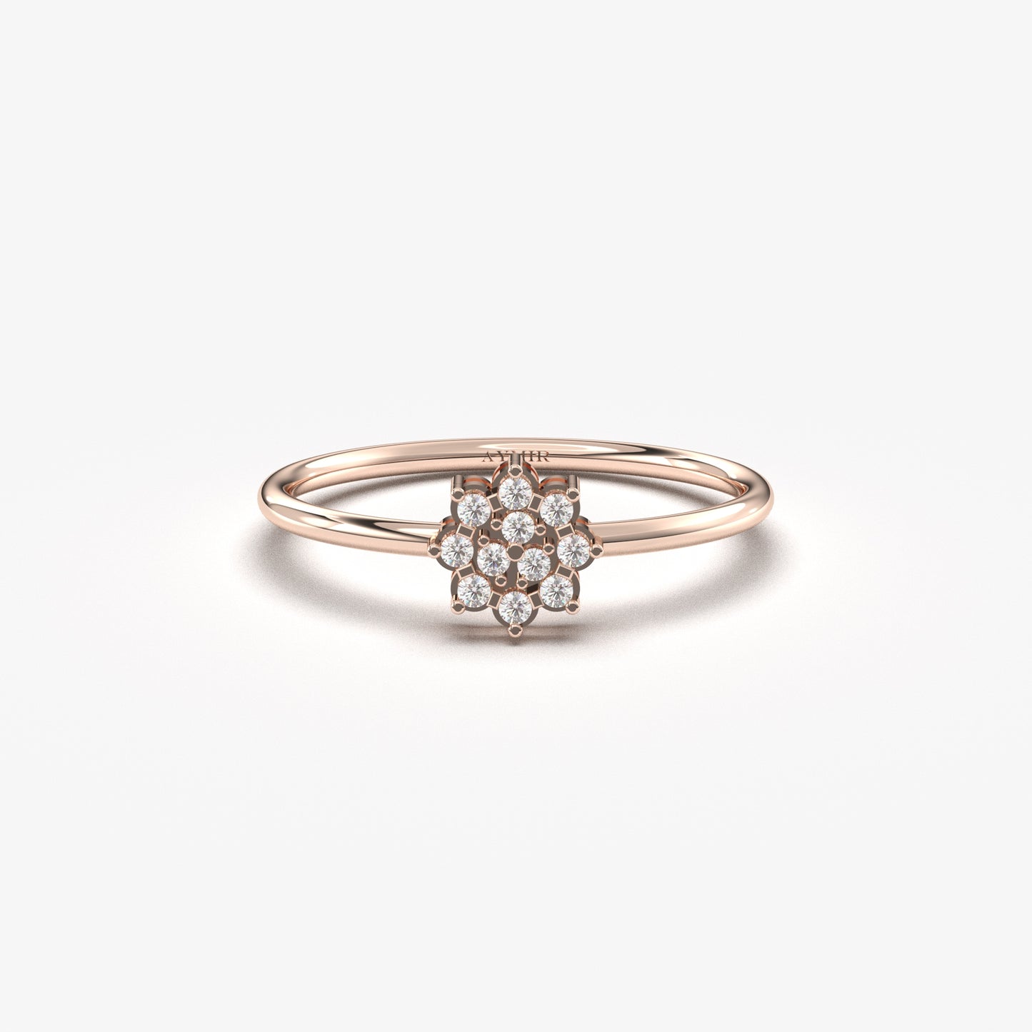 10K Gold Minimalist Seed Diamond Ring - 2S182