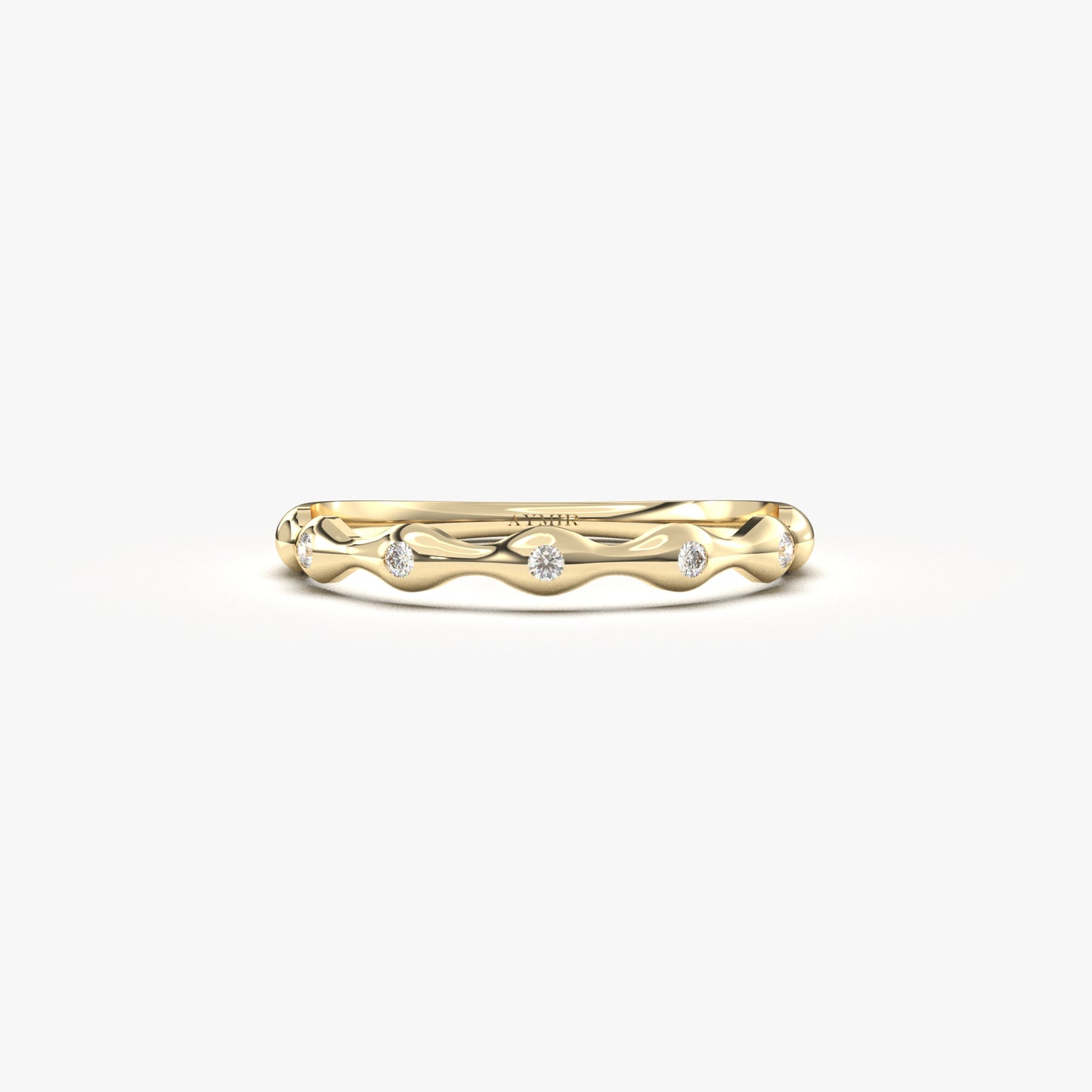 18K Gold Unique Wedding Diamond Ring - 2S203DIA