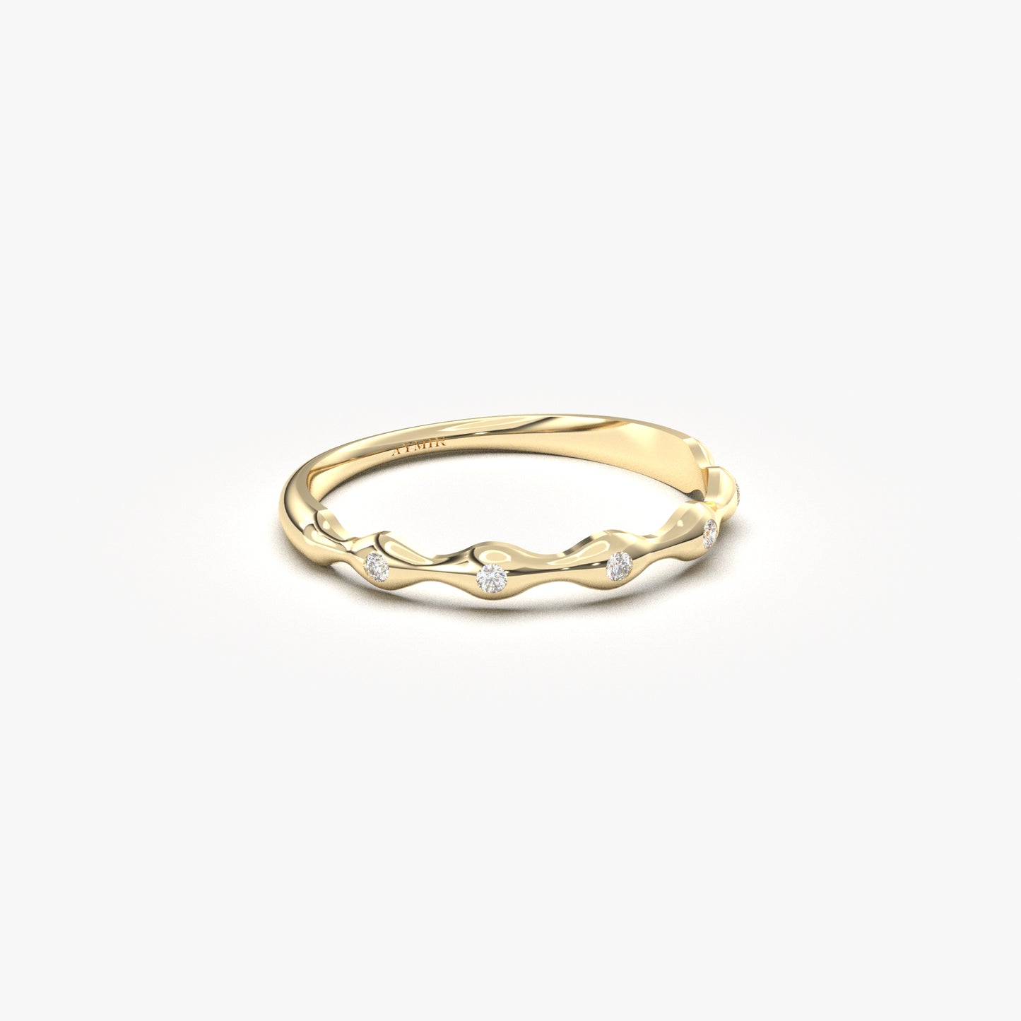 18K Gold Unique Wedding Diamond Ring - 2S203DIA