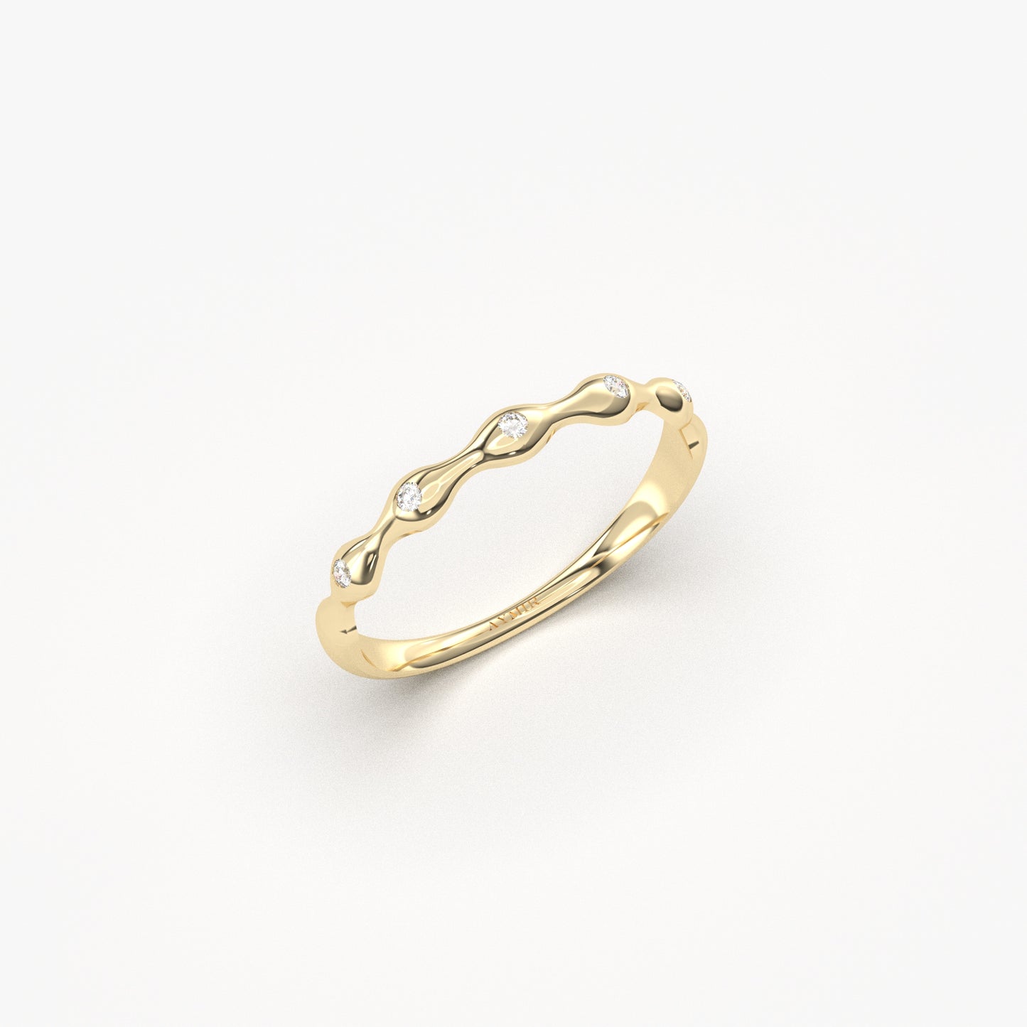 18K Gold Unique Wedding Diamond Ring - 2S203DIA