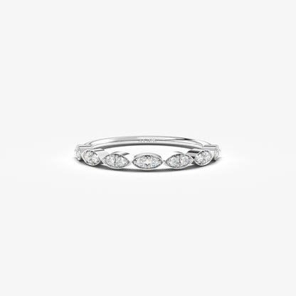 10K Gold Thin Wedding Ring - 2S21DIA