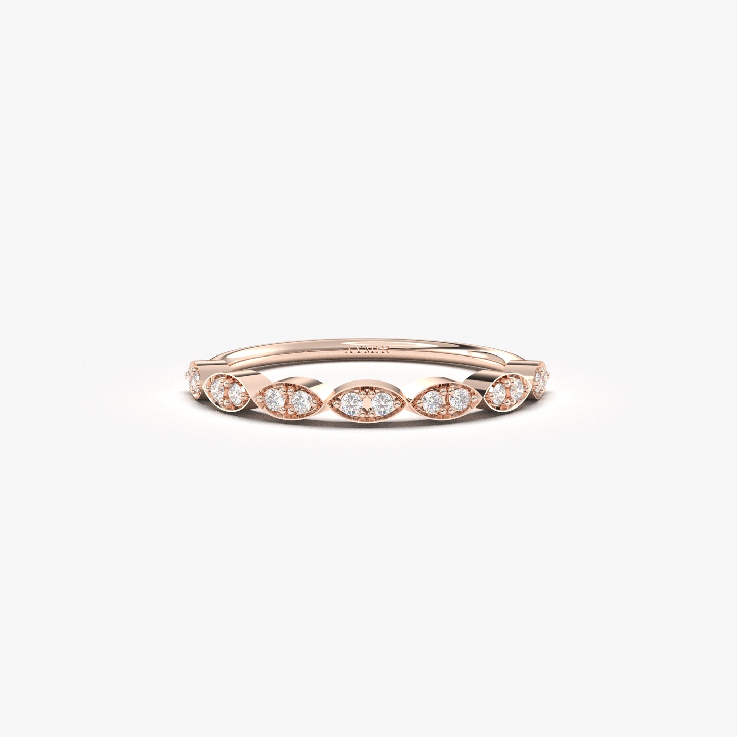 10K Gold Thin Wedding Ring - 2S21DIA